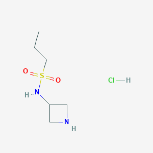 molecular formula C6H15ClN2O2S B1492655 N-(azetidin-3-yl)propane-1-sulfonamide hydrochloride CAS No. 2097969-29-2