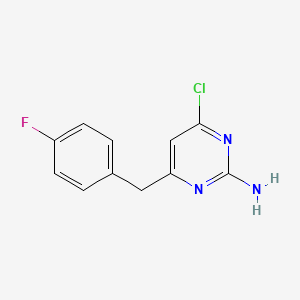 4-Chloro-6-(4-fluorobenzyl)pyrimidin-2-amine