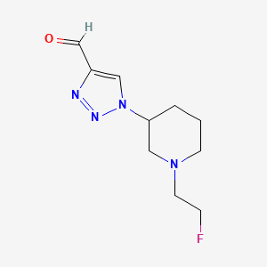 1-(1-(2-fluoroethyl)piperidin-3-yl)-1H-1,2,3-triazole-4-carbaldehyde