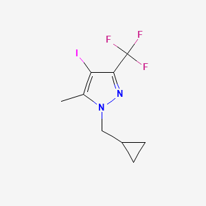 1-(cyclopropylmethyl)-4-iodo-5-methyl-3-(trifluoromethyl)-1H-pyrazole