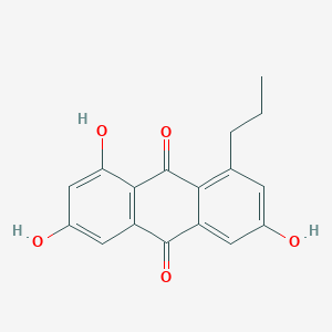 B149267 1,3,6-Trihydroxy-8-n-propylanthraquinone CAS No. 135161-96-5