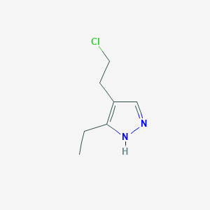 molecular formula C7H11ClN2 B1492676 4-(2-chloroethyl)-3-ethyl-1H-pyrazole CAS No. 2092038-77-0