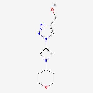 (1-(1-(tetrahydro-2H-pyran-4-yl)azetidin-3-yl)-1H-1,2,3-triazol-4-yl)methanol