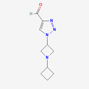 molecular formula C10H14N4O B1492693 1-(1-cyclobutylazetidin-3-yl)-1H-1,2,3-triazole-4-carbaldehyde CAS No. 2098133-76-5