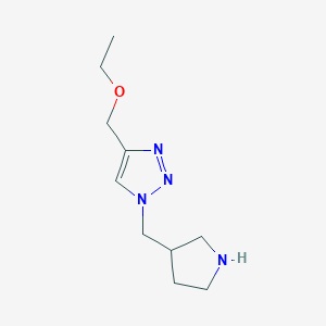 4-(ethoxymethyl)-1-(pyrrolidin-3-ylmethyl)-1H-1,2,3-triazole