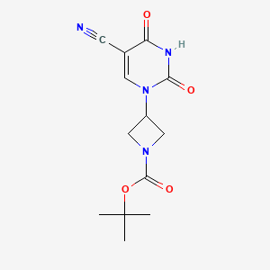 tert-butyl 3-(5-cyano-2,4-dioxo-3,4-dihydropyrimidin-1(2H)-yl)azetidine-1-carboxylate