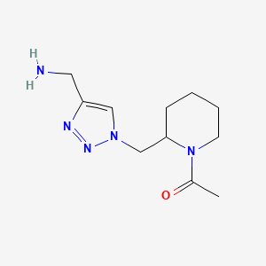 1-(2-((4-(aminomethyl)-1H-1,2,3-triazol-1-yl)methyl)piperidin-1-yl)ethan-1-one