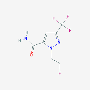 1-(2-fluoroethyl)-3-(trifluoromethyl)-1H-pyrazole-5-carboxamide