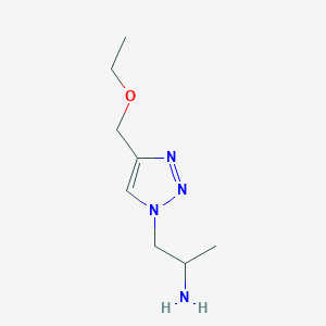 B1492726 1-(4-(ethoxymethyl)-1H-1,2,3-triazol-1-yl)propan-2-amine CAS No. 2098020-98-3