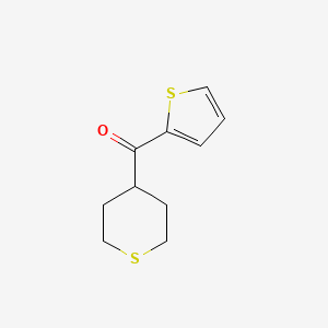 molecular formula C10H12OS2 B1492731 (tetrahydro-2H-thiopyran-4-yl)(thiophen-2-yl)methanone CAS No. 2025697-48-5