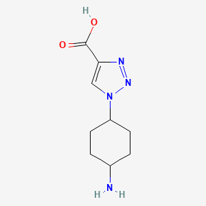 molecular formula C9H14N4O2 B1492743 1-(4-aminocyclohexyl)-1H-1,2,3-triazole-4-carboxylic acid CAS No. 2097996-38-6