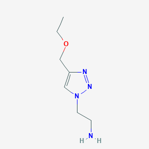 molecular formula C7H14N4O B1492744 2-(4-(ethoxymethyl)-1H-1,2,3-triazol-1-yl)ethan-1-amine CAS No. 2098121-20-9
