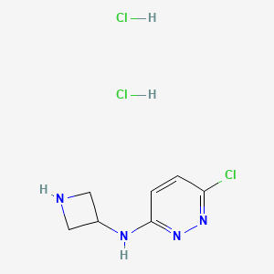 molecular formula C7H11Cl3N4 B1492749 N-(azetidin-3-yl)-6-chloropyridazin-3-amine dihydrochloride CAS No. 2098031-80-0