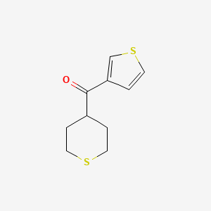 molecular formula C10H12OS2 B1492750 (tetrahydro-2H-thiopyran-4-yl)(thiophen-3-yl)methanone CAS No. 2006796-07-0