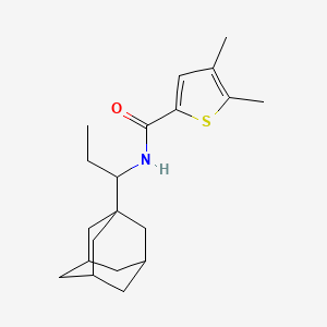 molecular formula C20H29NOS B14927525 N~2~-[1-(1-Adamantyl)propyl]-4,5-dimethyl-2-thiophenecarboxamide 