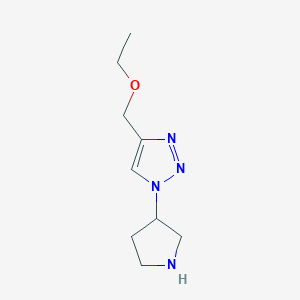 molecular formula C9H16N4O B1492753 4-(ethoxymethyl)-1-(pyrrolidin-3-yl)-1H-1,2,3-triazole CAS No. 2095974-80-2