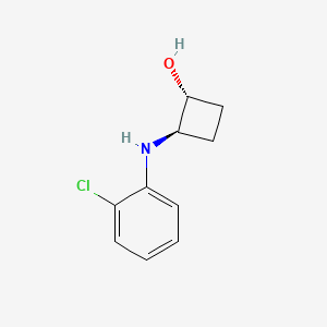 molecular formula C10H12ClNO B1492756 trans-2-[(2-Chlorophenyl)amino]cyclobutan-1-ol CAS No. 2155614-33-6