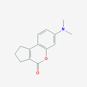 molecular formula C14H15NO2 B149279 7-(Dimethylamino)-2,3-dihydrocyclopenta[c]chromen-4(1H)-one CAS No. 62669-74-3