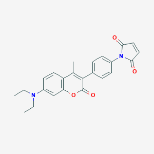 molecular formula C24H22N2O4 B149280 7-二乙氨基-3-(4-马来酰亚胺苯基)-4-甲基香豆素 CAS No. 76877-33-3