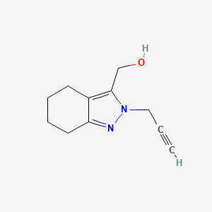 molecular formula C11H14N2O B1492810 (2-(prop-2-yn-1-yl)-4,5,6,7-tetrahydro-2H-indazol-3-yl)methanol CAS No. 2092563-28-3