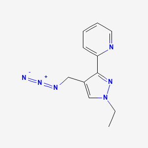 molecular formula C11H12N6 B1492815 2-(4-(azidomethyl)-1-ethyl-1H-pyrazol-3-yl)pyridine CAS No. 2098077-93-9