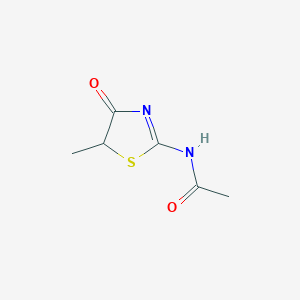 molecular formula C6H8N2O2S B14928239 N-(5-methyl-4-oxo-4,5-dihydro-1,3-thiazol-2-yl)acetamide 