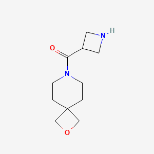 molecular formula C11H18N2O2 B1492825 Azetidin-3-yl(2-oxa-7-azaspiro[3.5]nonan-7-yl)methanone CAS No. 2098090-87-8