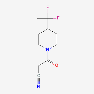 molecular formula C10H14F2N2O B1492827 3-(4-(1,1-Difluoroethyl)piperidin-1-yl)-3-oxopropanenitrile CAS No. 2098091-55-3