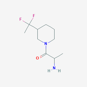 molecular formula C10H18F2N2O B1492828 2-Amino-1-(3-(1,1-difluoroethyl)piperidin-1-yl)propan-1-one CAS No. 2089696-98-8
