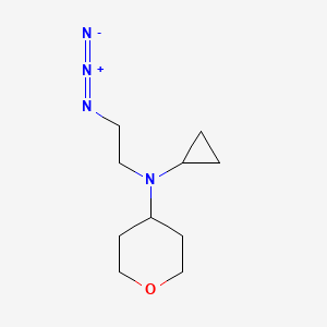 molecular formula C10H18N4O B1492874 N-(2-azidoethyl)-N-cyclopropyltetrahydro-2H-pyran-4-amine CAS No. 2097983-75-8