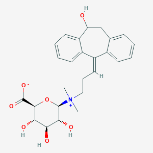 molecular formula C26H31NO7 B149295 10-Hydroxyamitriptyline-N-glucuronide CAS No. 130209-87-9
