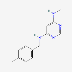 molecular formula C13H16N4 B1492986 N4-methyl-N6-(4-methylbenzyl)pyrimidine-4,6-diamine CAS No. 1503633-54-2