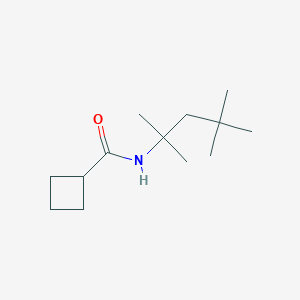 molecular formula C13H25NO B14930556 N-(2,4,4-trimethylpentan-2-yl)cyclobutanecarboxamide 