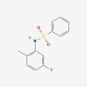 molecular formula C13H12FNO2S B14930652 N-(5-fluoro-2-methylphenyl)benzenesulfonamide 