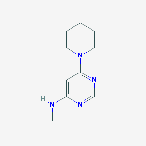 molecular formula C10H16N4 B1493077 N-methyl-6-(piperidin-1-yl)pyrimidin-4-amine CAS No. 1505070-92-7