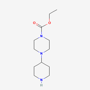 molecular formula C12H23N3O2 B1493080 Ethyl 4-(piperidin-4-yl)piperazine-1-carboxylate CAS No. 1503504-98-0