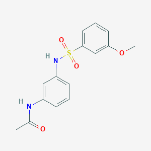 molecular formula C15H16N2O4S B14930911 N-(3-{[(3-methoxyphenyl)sulfonyl]amino}phenyl)acetamide 