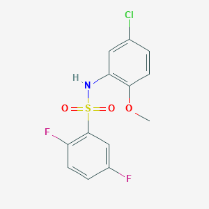 molecular formula C13H10ClF2NO3S B14931050 N-(5-chloro-2-methoxyphenyl)-2,5-difluorobenzenesulfonamide 