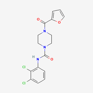molecular formula C16H15Cl2N3O3 B14931147 N-(2,3-dichlorophenyl)-4-(furan-2-ylcarbonyl)piperazine-1-carboxamide 