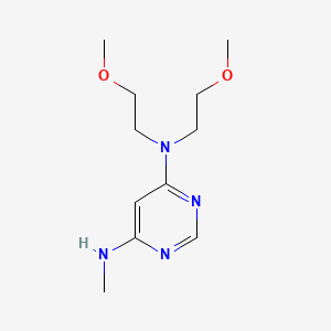 molecular formula C11H20N4O2 B1493117 N4,N4-bis(2-methoxyethyl)-N6-methylpyrimidine-4,6-diamine CAS No. 1520772-61-5