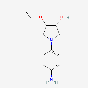 molecular formula C12H18N2O2 B1493145 1-(4-Aminophenyl)-4-ethoxypyrrolidin-3-ol CAS No. 2098132-55-7