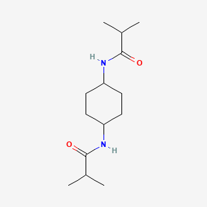 molecular formula C14H26N2O2 B14931926 N,N'-cyclohexane-1,4-diylbis(2-methylpropanamide) 