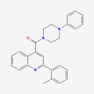 molecular formula C27H25N3O B14932042 [2-(2-Methylphenyl)quinolin-4-yl](4-phenylpiperazin-1-yl)methanone 