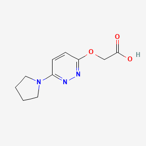 2-((6-(Pyrrolidin-1-yl)pyridazin-3-yl)oxy)acetic acid
