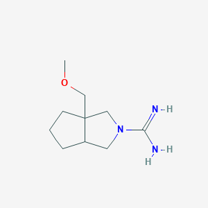 3a-(methoxymethyl)hexahydrocyclopenta[c]pyrrole-2(1H)-carboximidamide
