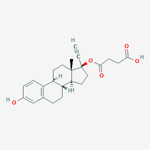 molecular formula C24H28O5 B149325 Ethinyl estradiol 17-hemisuccinate CAS No. 138219-86-0