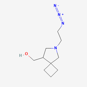 molecular formula C10H18N4O B1493256 (6-(2-Azidoethyl)-6-azaspiro[3.4]octan-8-yl)methanol CAS No. 2098115-87-6