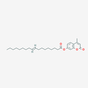 molecular formula C28H40O4 B149327 4-Methyl-2-oxo-2H-1-benzopyran-7-yl (E)-9-octadecenoate CAS No. 69003-01-6