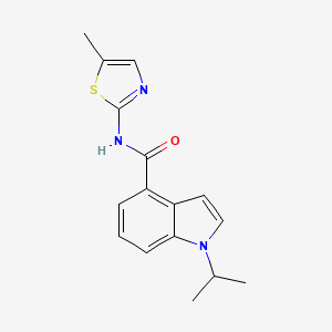 molecular formula C16H17N3OS B14932778 N-(5-methyl-1,3-thiazol-2-yl)-1-(propan-2-yl)-1H-indole-4-carboxamide 