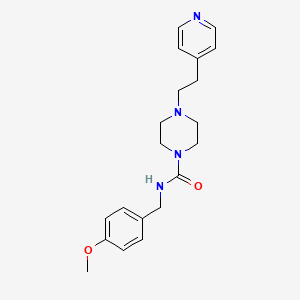 molecular formula C20H26N4O2 B14933006 N-(4-methoxybenzyl)-4-[2-(pyridin-4-yl)ethyl]piperazine-1-carboxamide 